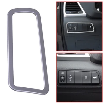 

beler Chrome Light Switch Button Cover Garnish Trim Frame Fit for Hyundai Tucson 2016 2017 2018