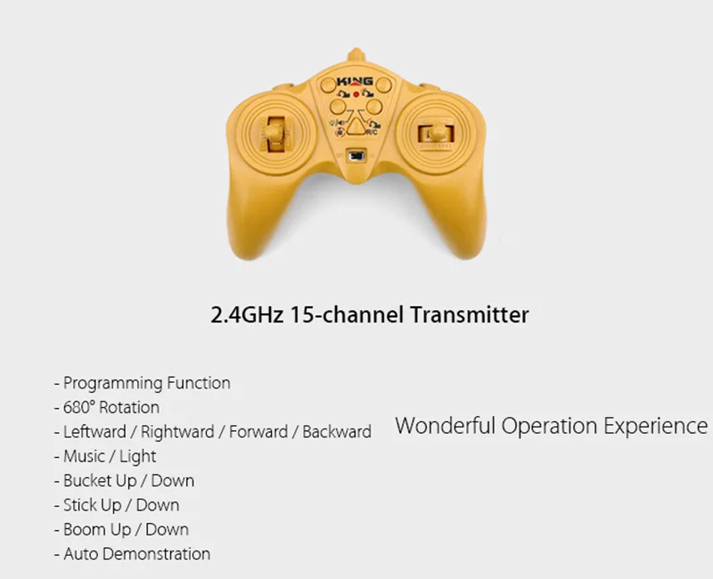 Подарок для детей и взрослых HuiNa 1550 1:14 RC Гусеничный автомобиль 15 CH 2,4 GHz RC металлический экскаватор зарядка RC автомобиль RC сплав экскаватор RTR