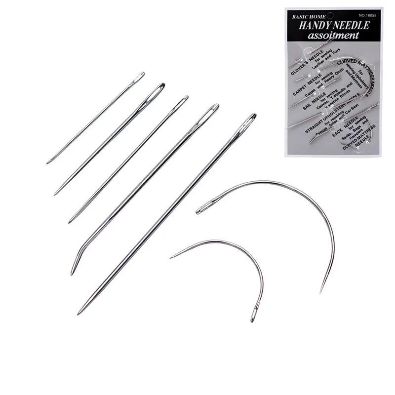 

7Pcs/Set Upholstery Sewing Needles Carpet Leather Curved Canvas Hand Repair Patching Tool Free Shipping