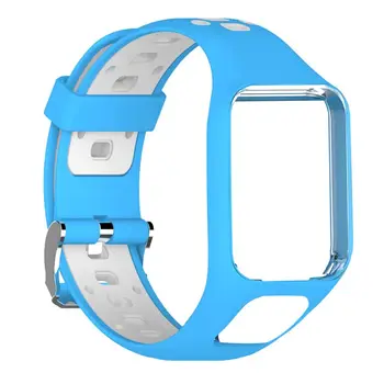 

New Two-tone TPE Adjustable Bracelet Sports Replacement Watch Band Wrist Strap for TomTom 2 3 Series Smart Watch Accessories