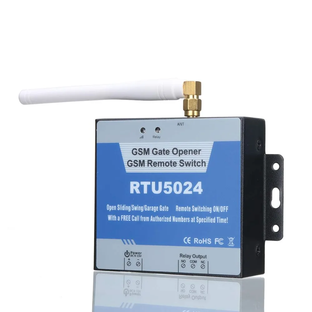 RTU5024 GSM Gate Opener Relay Switch Remote Access Control Wireless Door Opener By Free SIM Calling