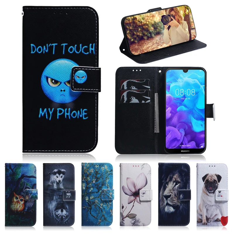 

For Huawei Honor 8S Wallet Case Painted Flip PU Leather Phone Cases For Huawei Honor8S Case Stand Book Cover Coque Capa KSE-LX9