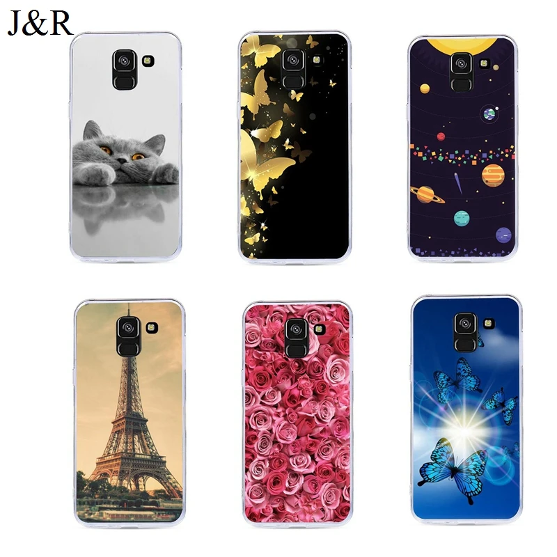 Painting Case For Samsung Galaxy A8 2018 Case A530 Soft TPU Silicone Back Phone Cases For Samsung A5 A7 A6 Plus 2018 Cover