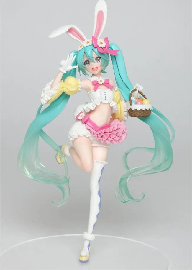 Экшн модель Fugure Hatsune аниме весенняя одежда кроличьи ушки Мику куклы для девочек