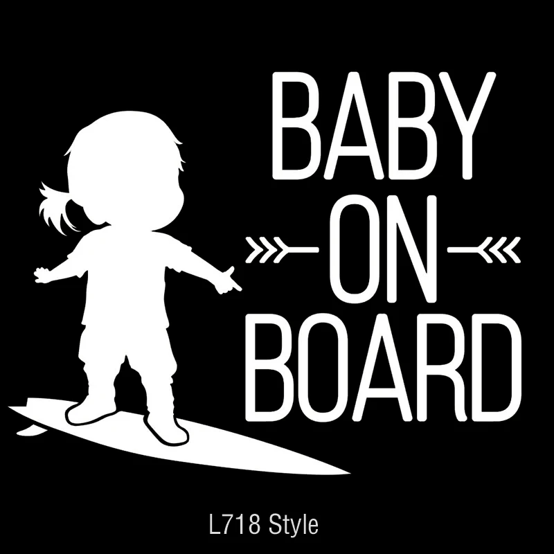 16*12 см Черно-белая детская наклейка на автомобиль, виниловые наклейки на автомобиль для мальчиков на сноуборде, классный Декор на окно автомобиля, L717 - Название цвета: L718 Silver