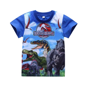 

2020 New 5-10Y summer children's tee dinosaurstyle boys t-shirts classic Jurassic World&park shorts for child boys