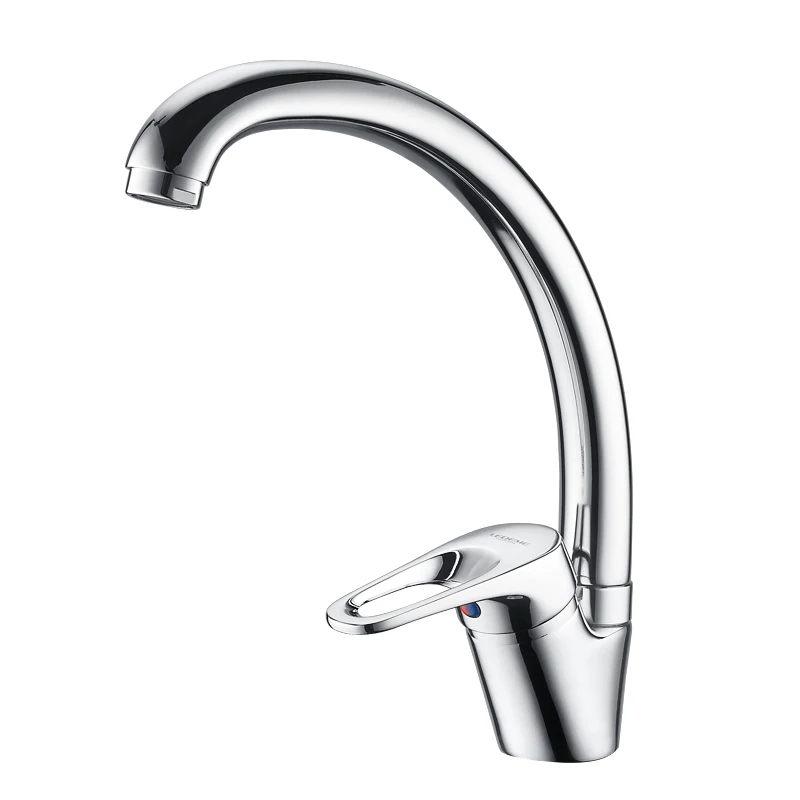 LEDEME Faucet Brass Kitchen Mixer Cold And Hot Single Handle Swivel Spout Kitchen Water Sink Mixer Tap Faucets L5913 4 Color filtered water tap kitchen Kitchen Fixtures