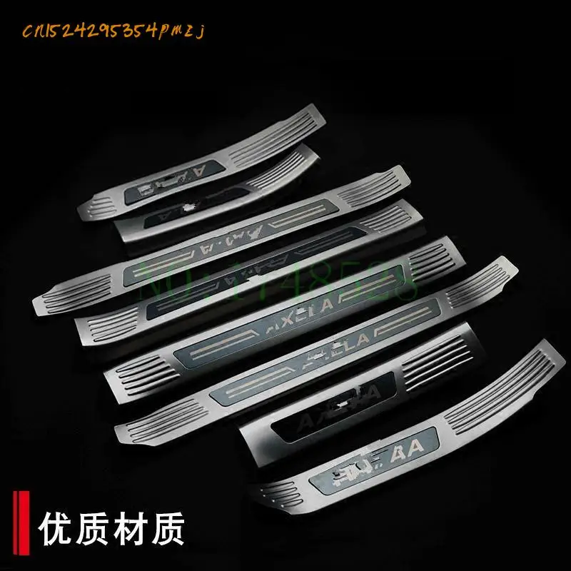 

Car style So cool! Scuff Plate Door Sill Stainless Steel Inlet Threshold 4 pcs 8 Pcs / set for Mazda 3 Axela 2017