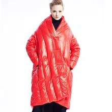 Европейская и американская пуховая парка Новая модная белая пуховая Куртка Свободная теплая толстая зимняя куртка женская пуховая куртка