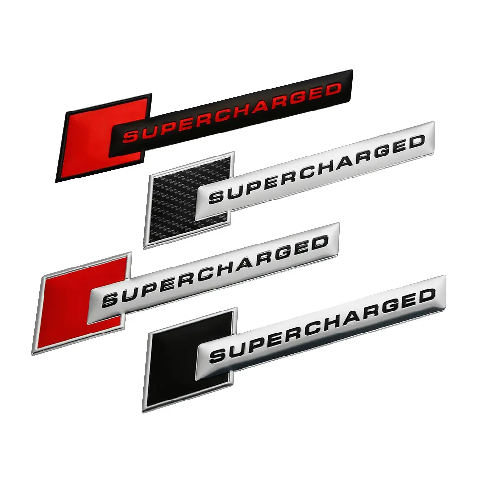 

Car Styling Accessories Racing Motorsport SUPERCHARGED Emblem Badge Sticker for Audi A1 A3 A4 b6 b8 b7 b5 A5 A6 c5 c6 Q3 Q5 Q7