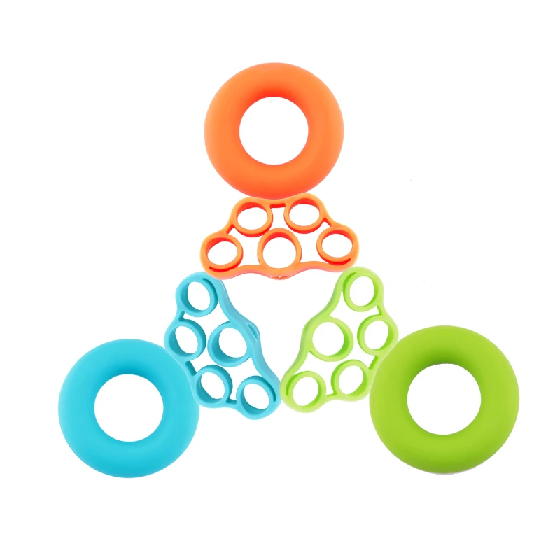 

2Pcs/set Hand Grip Wrist Yoga Stretcher Finger Expander Resistance Band Finger Trainer Grip Fitness Grip Finger Trainer Ring