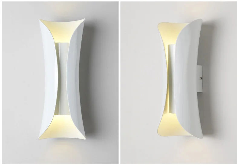 Современный минималистский металл бра черный цвет или белого цвета настенный светильник новые модные светильник ing лампы