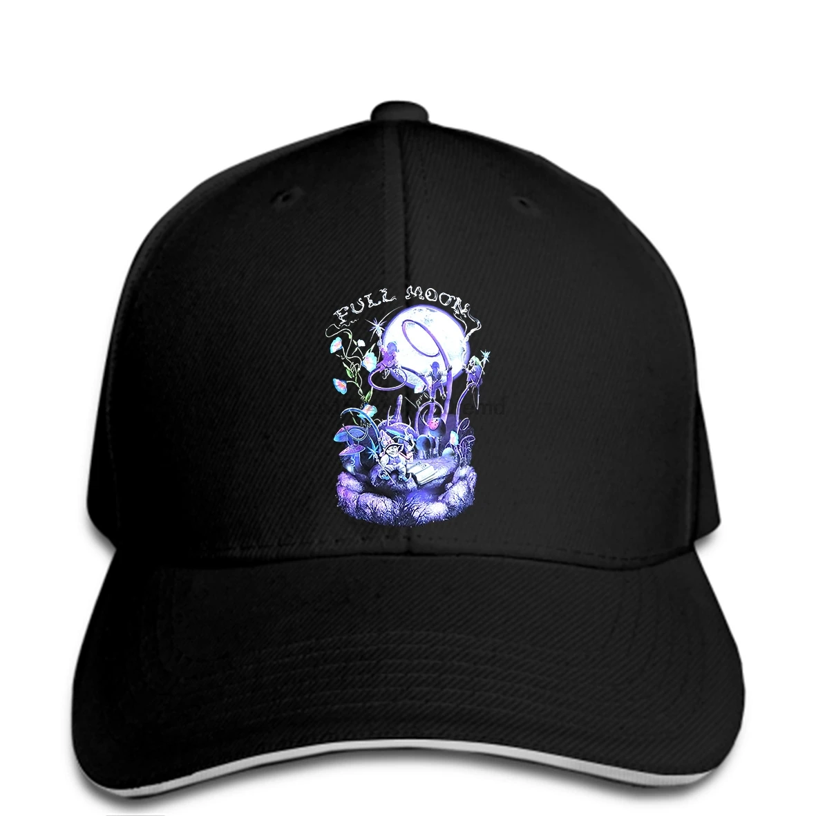 hip hop Baseball caps Full Moon Men UV reactive Glow in Blacklight Psychedelic Festival Goa | Аксессуары для одежды