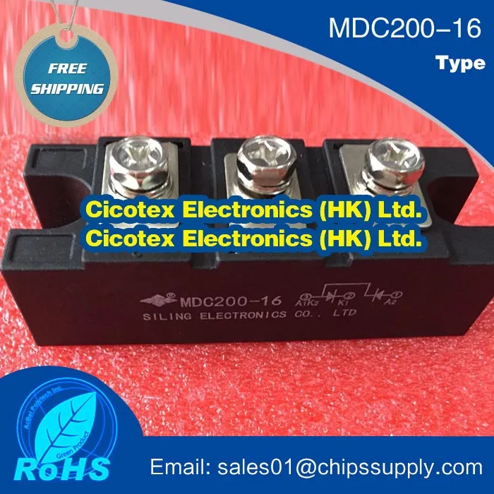 Módulos de Diodo 1600v Módulo Igbt Mdc200-16 Mdc200-1600 Mdc200a-16 Mdc200a1600v 200a