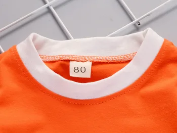 Newborn Orange Blue Clothing Sets For Kids 4