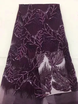 

Free shipping latest DiuDiu-91420 african chemical embroidered lace fabric with sequins high quality