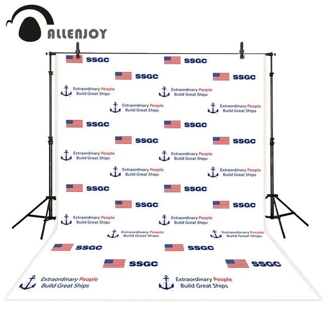 Aliexpress Allenjoy Photographic Background Logo United Allenjoy Photographic Background Logo United States Flag Anchor Customize Vinyl Backdrop For Photography Excluding Stand