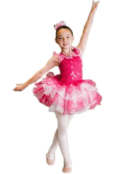 

2018 Professional Ballet Tutu Professional Dance Costumes For Girls Children Maillot Ballet Mujer Tutu Dress Gymnastic Leotards