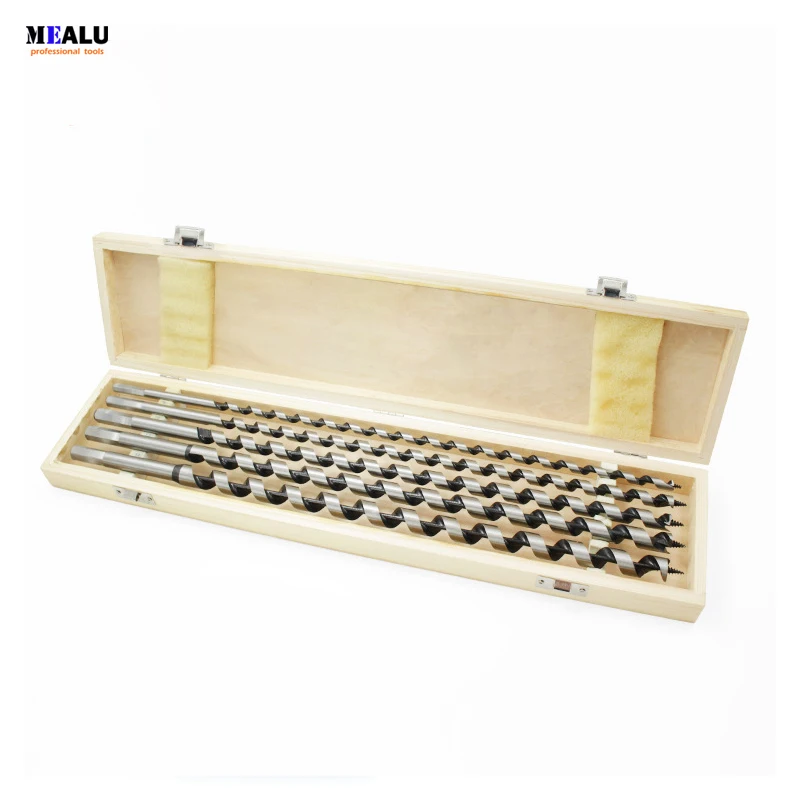 

5 Pcs/set 450mm Extra Long Point High-carbon Steel Working length 350mm Wood Drill Bit Set Woodworking Tool Set