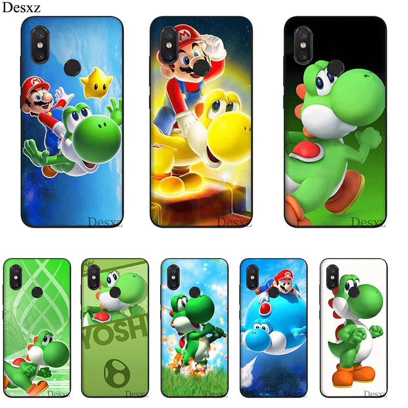 

Desxz Silicone Mobile Phone Case For Redmi Note 4 4X 5A 5 6 7 Pro Prime Cover Cartoon Yoshi Super Mario Dinosaur Bag Shell
