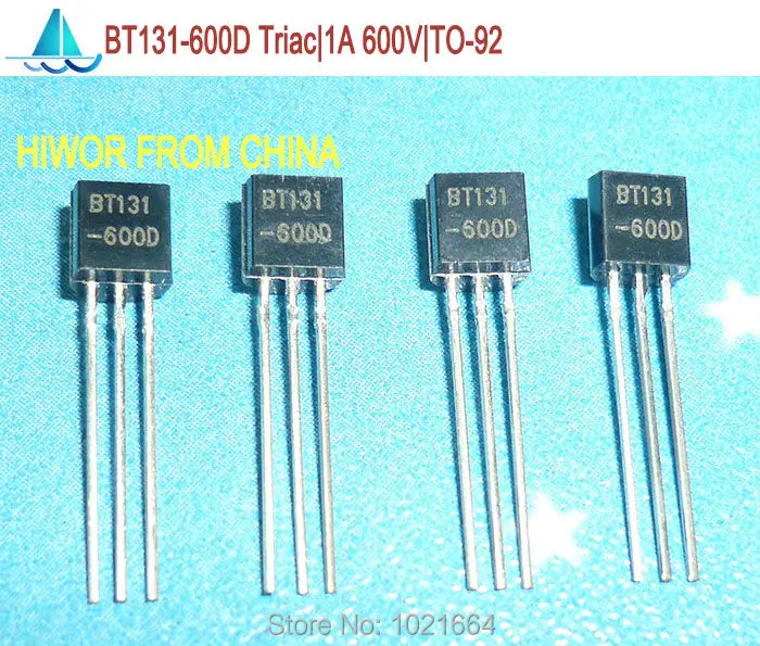 50pcs/lot BT131 600D BT131 Triac 1A 600V TO 92 (Made In China)-in ...
