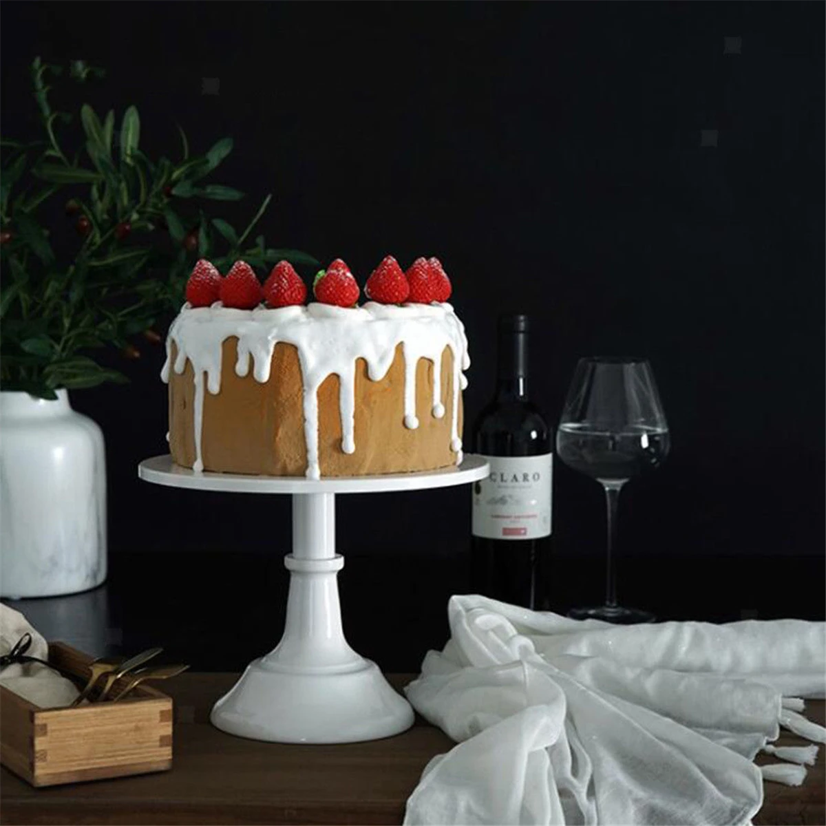 Металлическая железная подставка под пирожные круглый пьедестал десертный держатель для кекса демонстрационная стойка для выпечки белый день рождения Свадебная вечеринка украшения