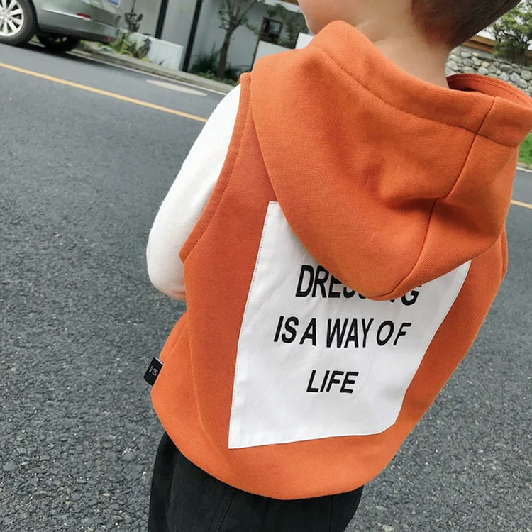 Cotton Toddler Boys Hoodie With Zipper Letter Children's Tshirt Summer Kids Jacket Sport Hooded Sweatshirts For Little Girls Top (5)