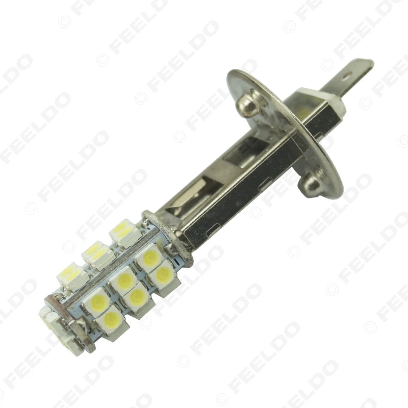 FEELDO 2 шт. белый 12V Мощность H1 3528/1210 чип 28SMD светодиодный Туман головной светильник авто светодиодный светильник лампы# FD-1691