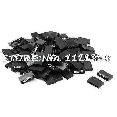 

100 Pcs Dual Rows 17 Pins S-17P Right Angle Header for Breadboard