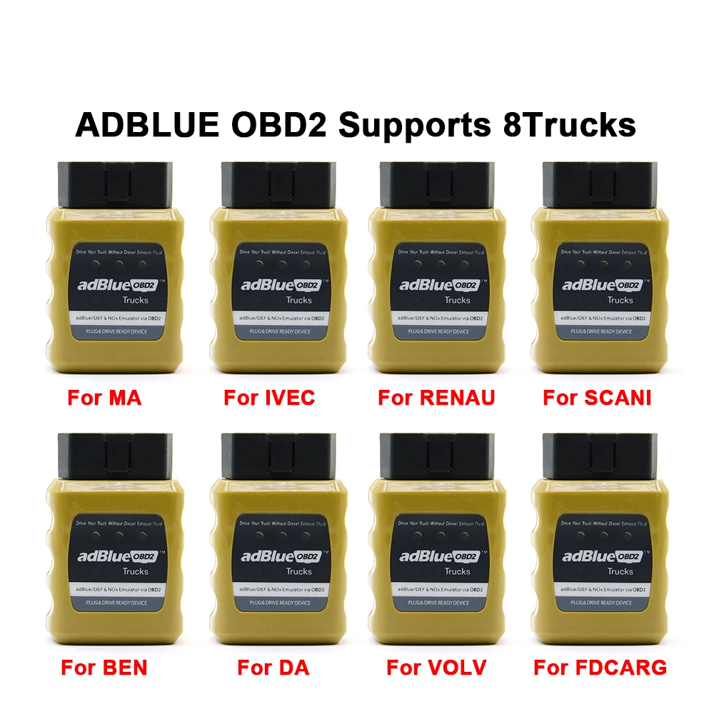 Adblue Эмулятор OBD2 грузовики эмуляция AdblueOBD2 вилка готовое устройство 8 грузовиков для Volvo/Iveco