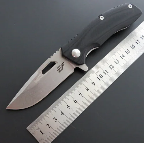 

D2 steel blade + G10 handle outdoor folding knife bearing ball multi-purpose camping survival knife outdoor EDC tool fruit knife
