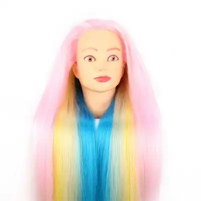 rainbow hair mannequin