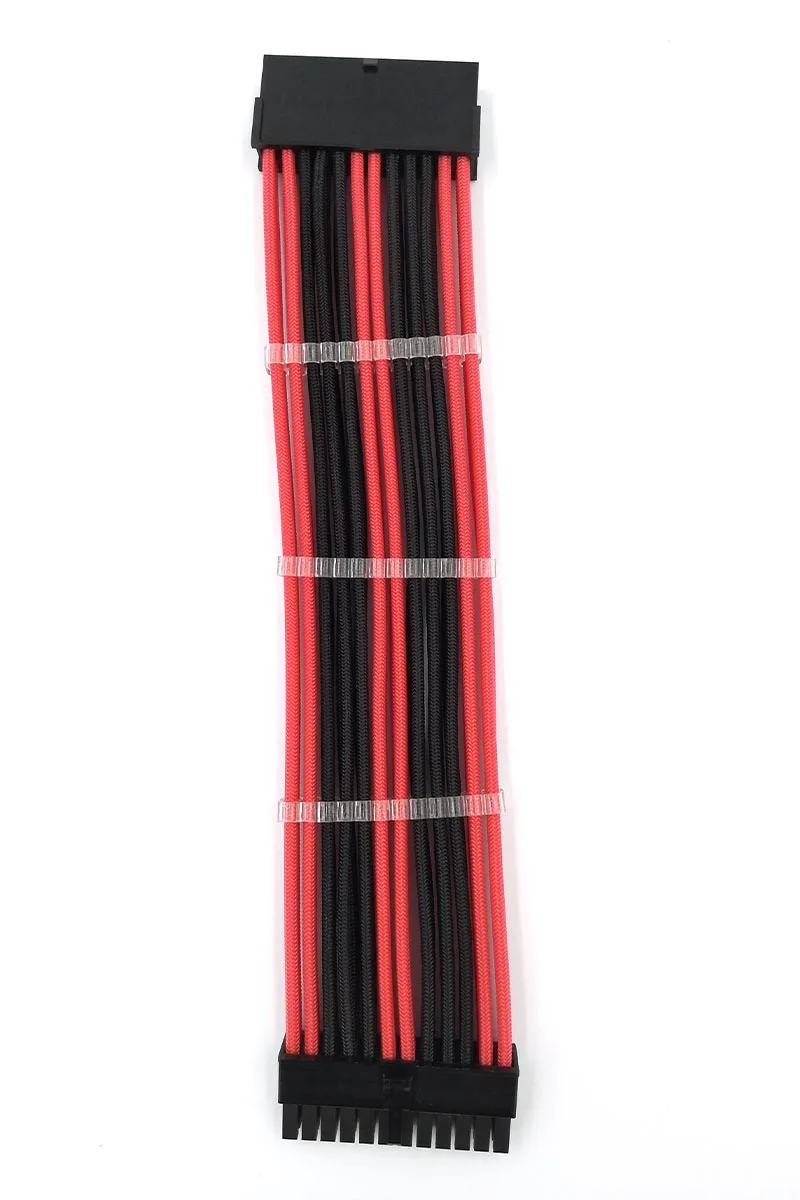 WinKool M/B ATX 24PIN 18AWG основной черный удлинитель штырь гнездо кабель питания