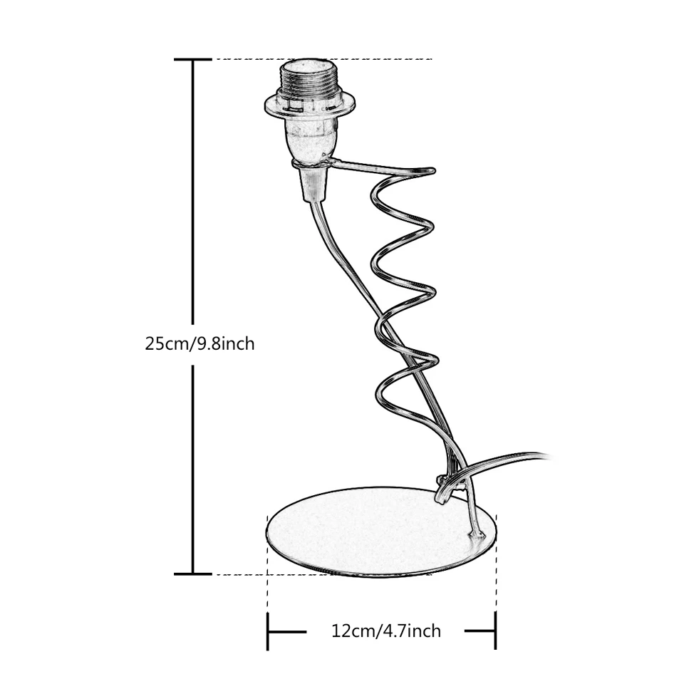Освещение в помещении E14 держатель лампы Настольная лампа подставка Железный базовый светильник прикроватный Настольный светильник s ночной бар домашняя лампа-столб