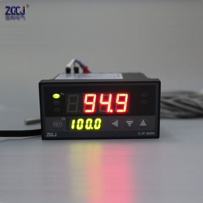 96x48 мм PT100 регулятор температуры 0,0-400,0 градусов. Релейный выход PID, ВКЛ/ВЫКЛ CJF-8000 измеритель температуры