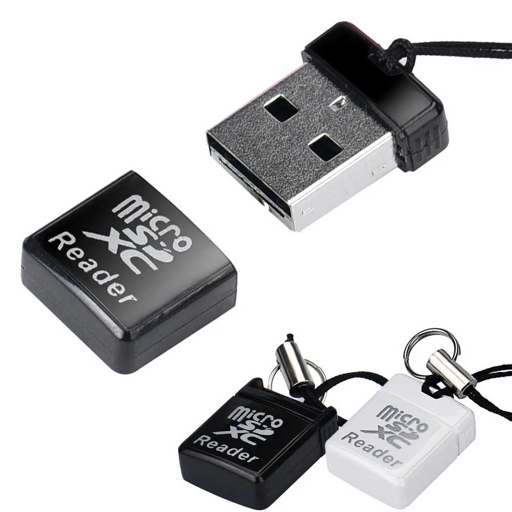 Компьютерный кард-ридер Мини Супер Скоростной USB 2,0 Micro SD/SDXC TF кард-ридер адаптер подарки# T2