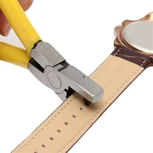 Универсальный 2 мм круглый кожаный ремень часы группа дырокол плоскогубцы ювелирные изделия инструмент
