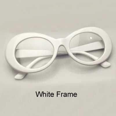 Ralferty ретро овальные солнцезащитные очки модные солнцезащитные очки для мужчин и женщин Винтажные белые UV400 Солнцезащитные очки женские мужские очки - Цвет линз: White Frame