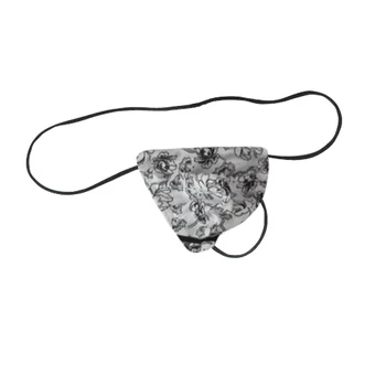 

Men's pouch thong panties adjustable size bags male sexy low-waist small thong print Camouflage leopard print