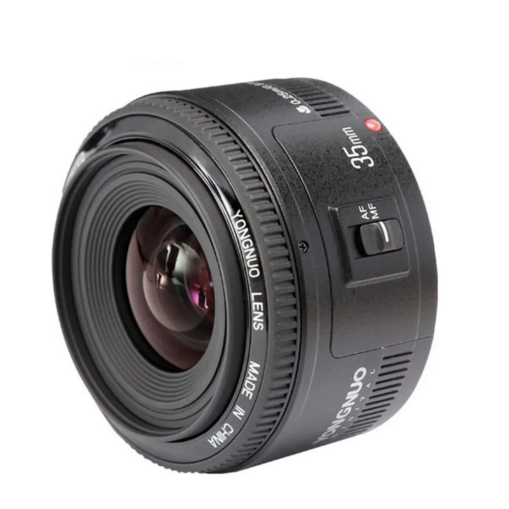 Широкоугольный объектив YONGNUO YN35mm F2.0 AF/MF с фиксированным фокусом для Nikon F Mount D7500 D7200