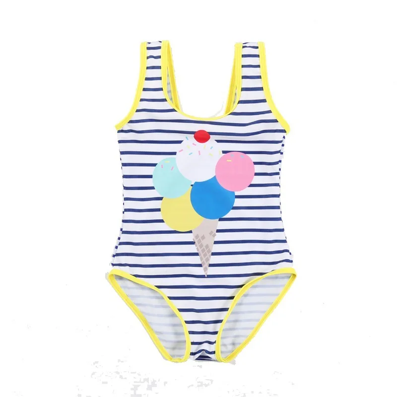 2018 Baby Girls Swimwear One Piece Swimsuit Children's Swimwear Flamingo Kid Summer Sport Bathing Suit CC871