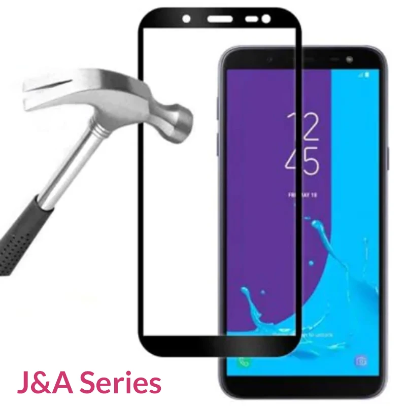 Настоящее 5D Защитное стекло для Samsung Galaxy J6 Plus 2018 чехол 360 A50 A7 A30 A 50 A750 закаленное |