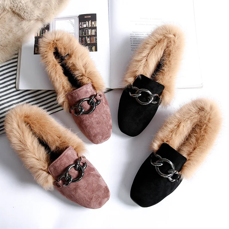 fur flats