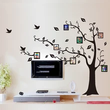 20 компл. 5 конструкций съемных пвх отличительные знаки большая семья фото дерево стены стикеры для искусства гостиной дома тв