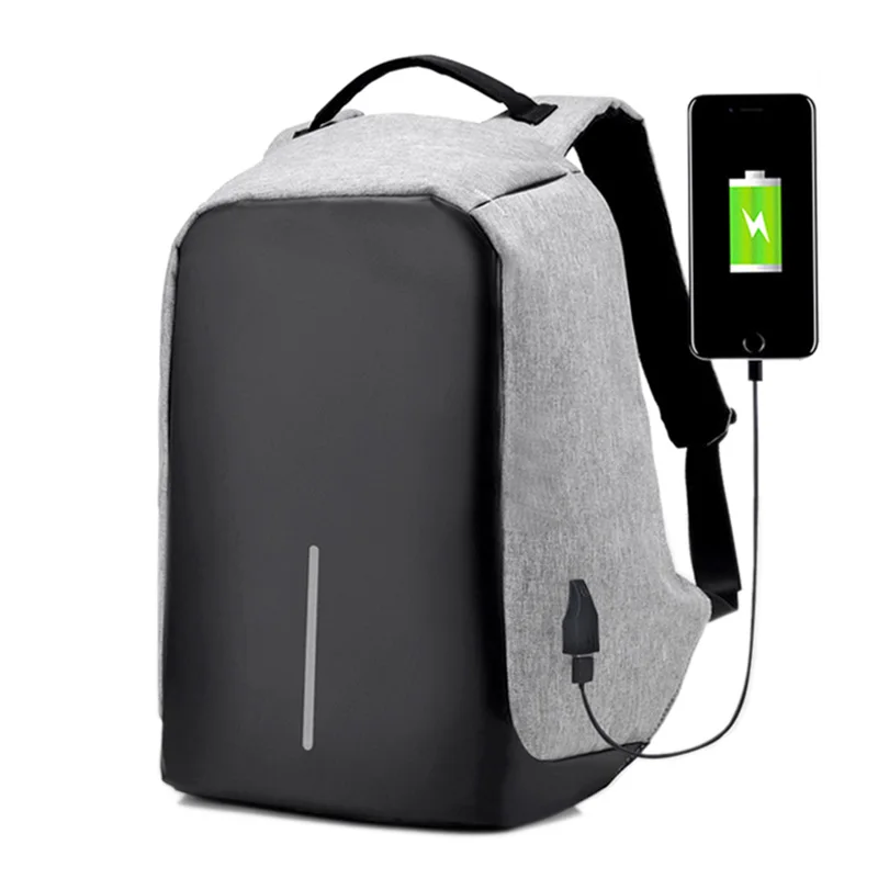 

USB Charging Men Women 15inch Laptop Backpacks Mochila Outdoor Waterproof Phone Pouch Sport Bag Hiking Backpack Anti-theft