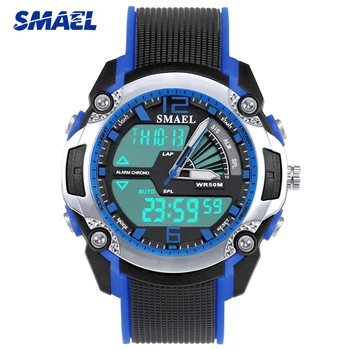 

SMAEL Brand Children Sports Watch Waterproof 50m LED Digital Quartz Dual Time Watches Multifunctional Clock Girl Boy WS1343