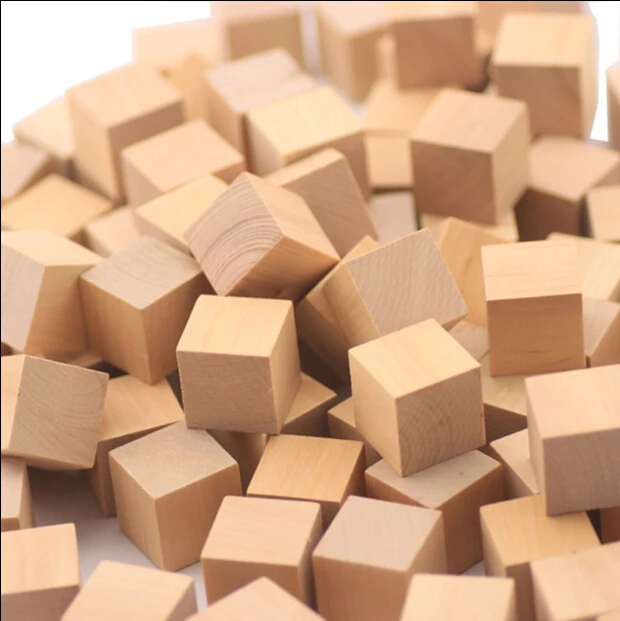 Wooden Cubes 2cm Perfect Wood Blocks For Baby Blocks Baby wood Cube Craftsin Blocks from Toys