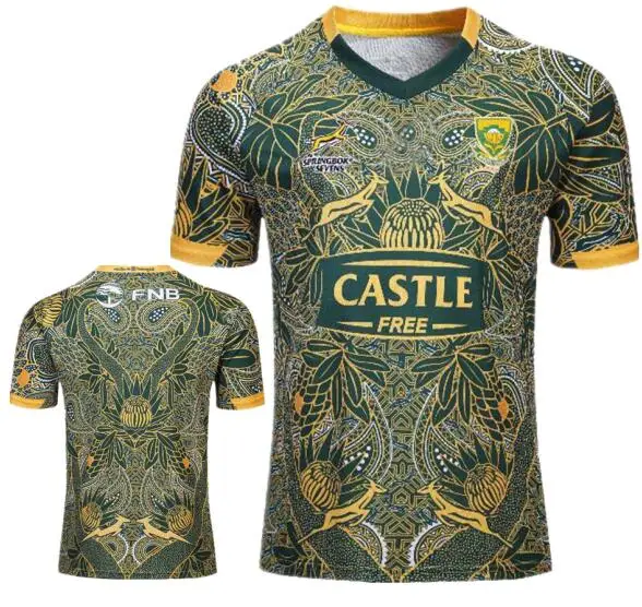 

2019 BLITZBOKS REVEAL MANDELA 100th RUGBY JERSEY Africa shirt South African