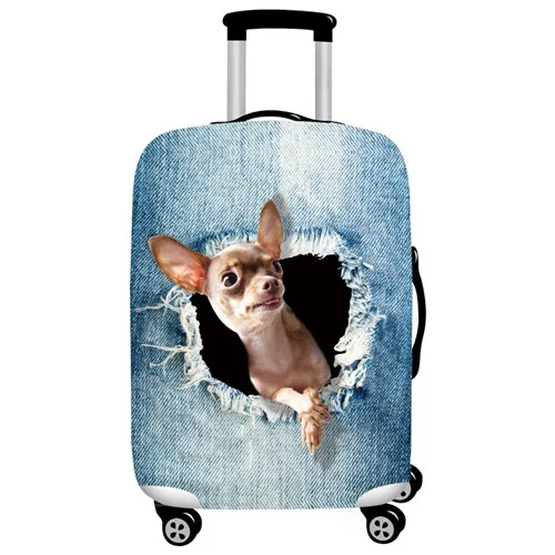 Чехол для чемодана JULY'S SONG, дорожный костюм, чехол с принтами животных, защитный костюм, 18-32 дюйма, чехол для чемодана, собаки, кошки, чехол на колесиках, аксессуары для путешествий - Цвет: L