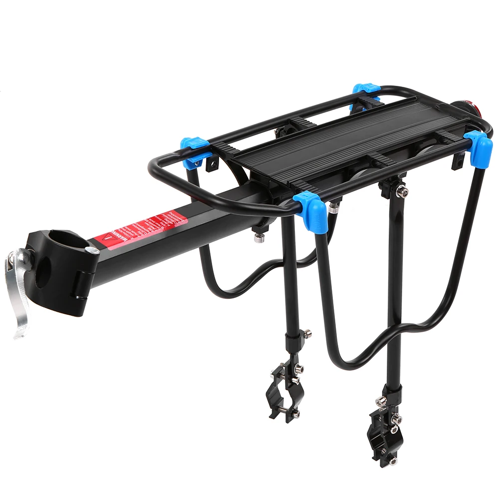 Flash Deal Mountain Bike Bicycle Cargo Racks Aluminum Bicycle Luggage Carrier MTB Bicycle Mountain Bike Road Bikes Rear Rack Black 2